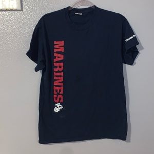 USMC Marines The Few The Proud Made In The USA Blue T-Shirt